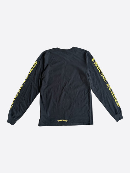 Chrome Hearts Black & Yellow Horseshoe Longsleeve T-Shirt