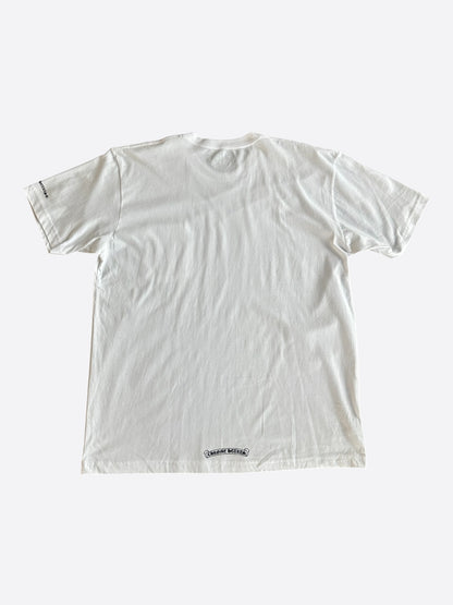 Chrome Hearts White & Black Neck Logo T-Shirt