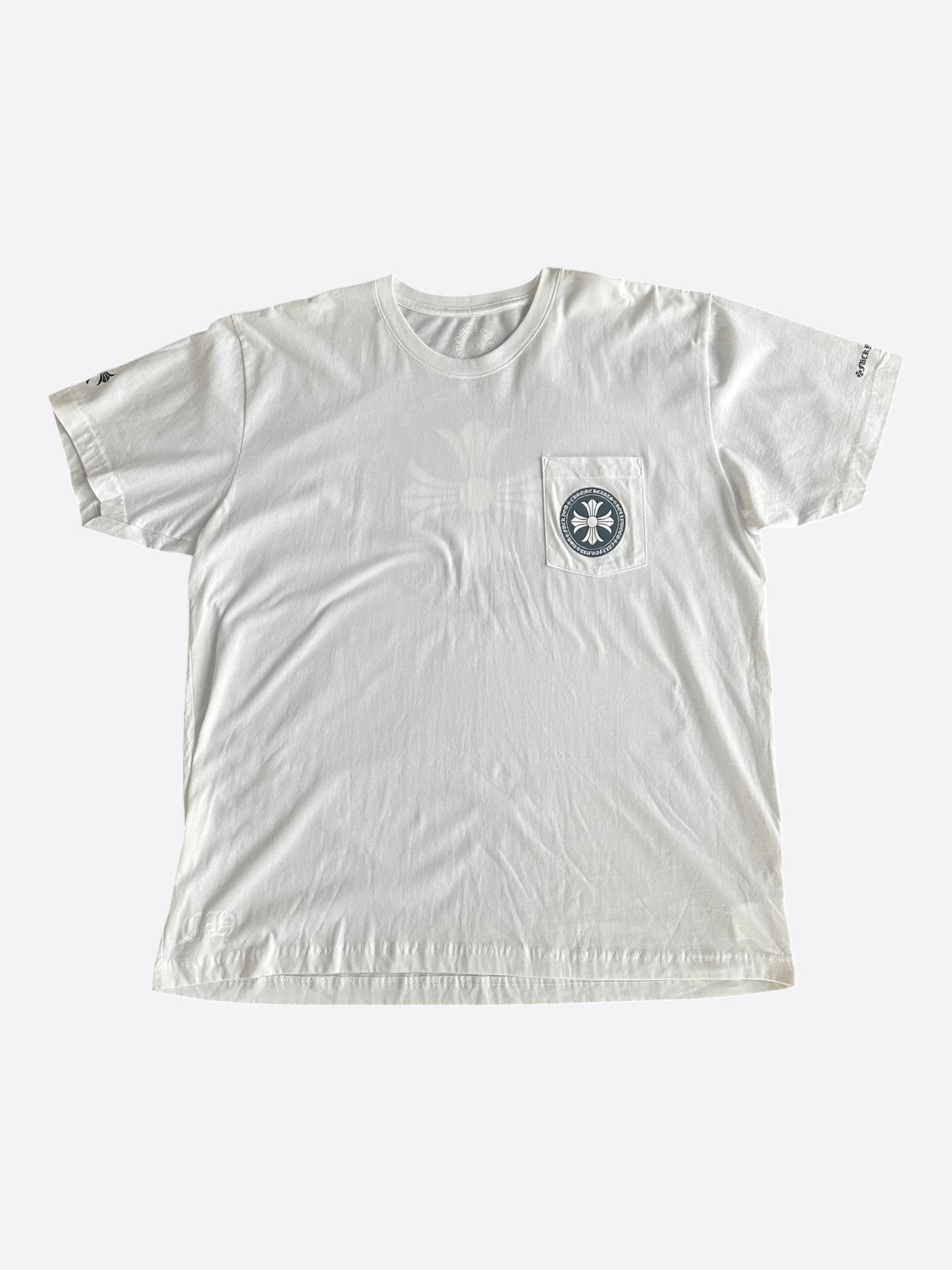 Chrome Hearts White & Black Cross Logo T-Shirt