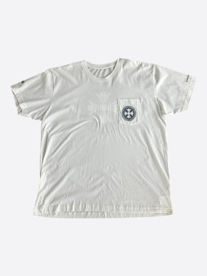 Chrome Hearts White & Black Cross Logo T-Shirt