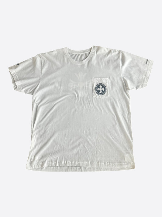 Chrome Hearts White & Black Cross Logo T-Shirt
