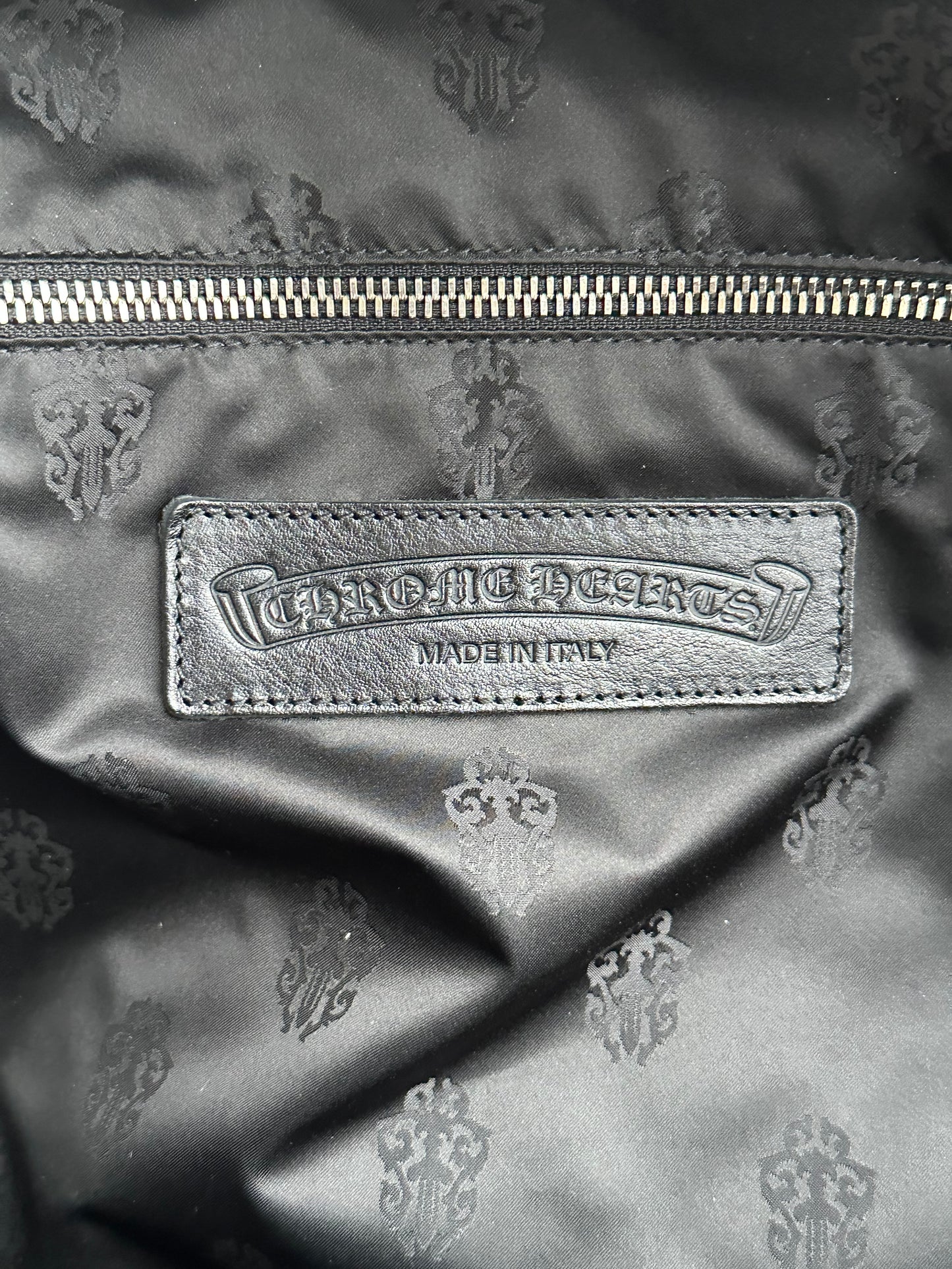 Chrome Hearts Black Stencil 7th Grade Nylon Backpack