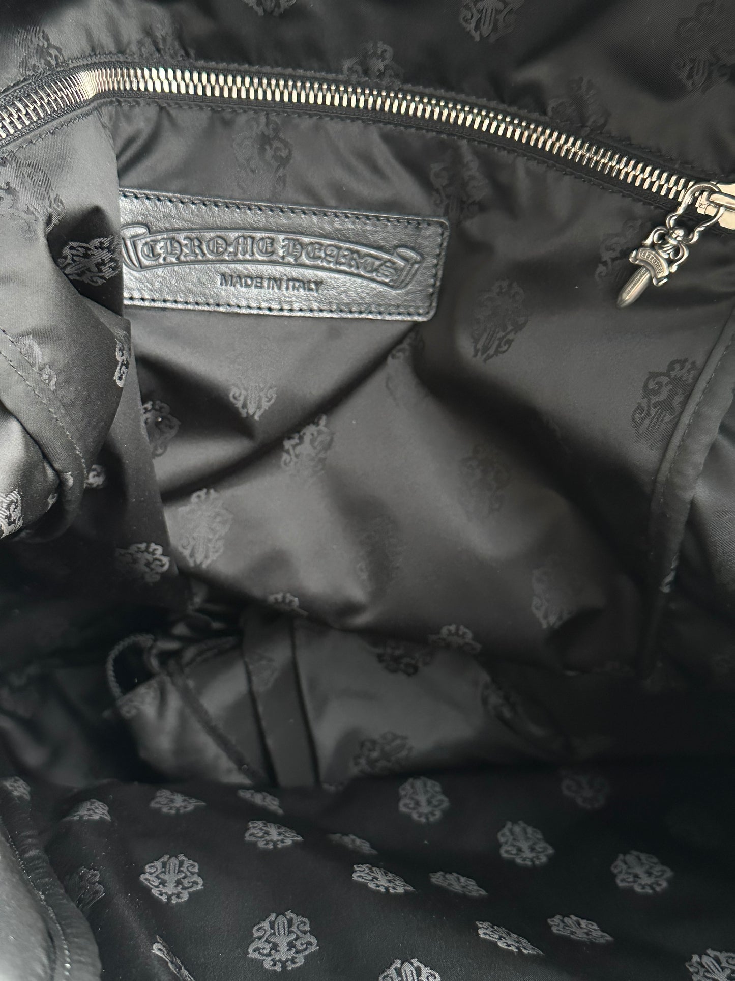 Chrome Hearts Black Stencil 7th Grade Nylon Backpack