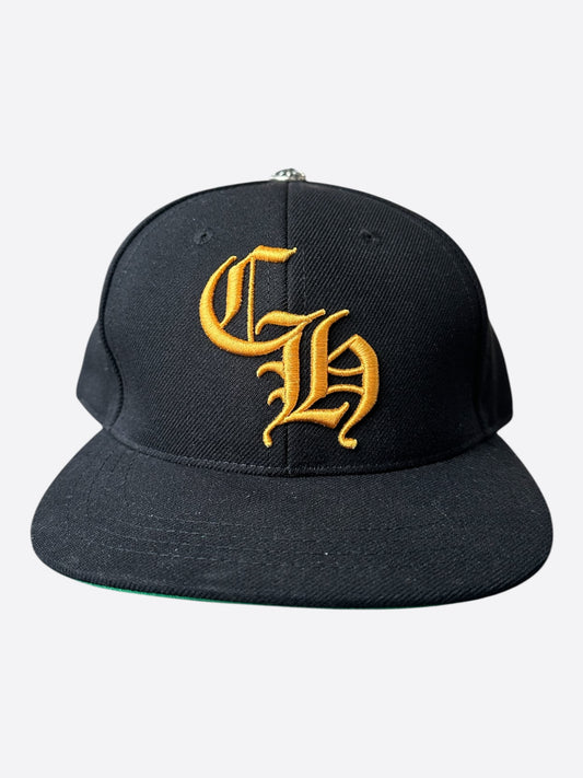 Chrome Hearts Black & Yellow CH Logo Hat