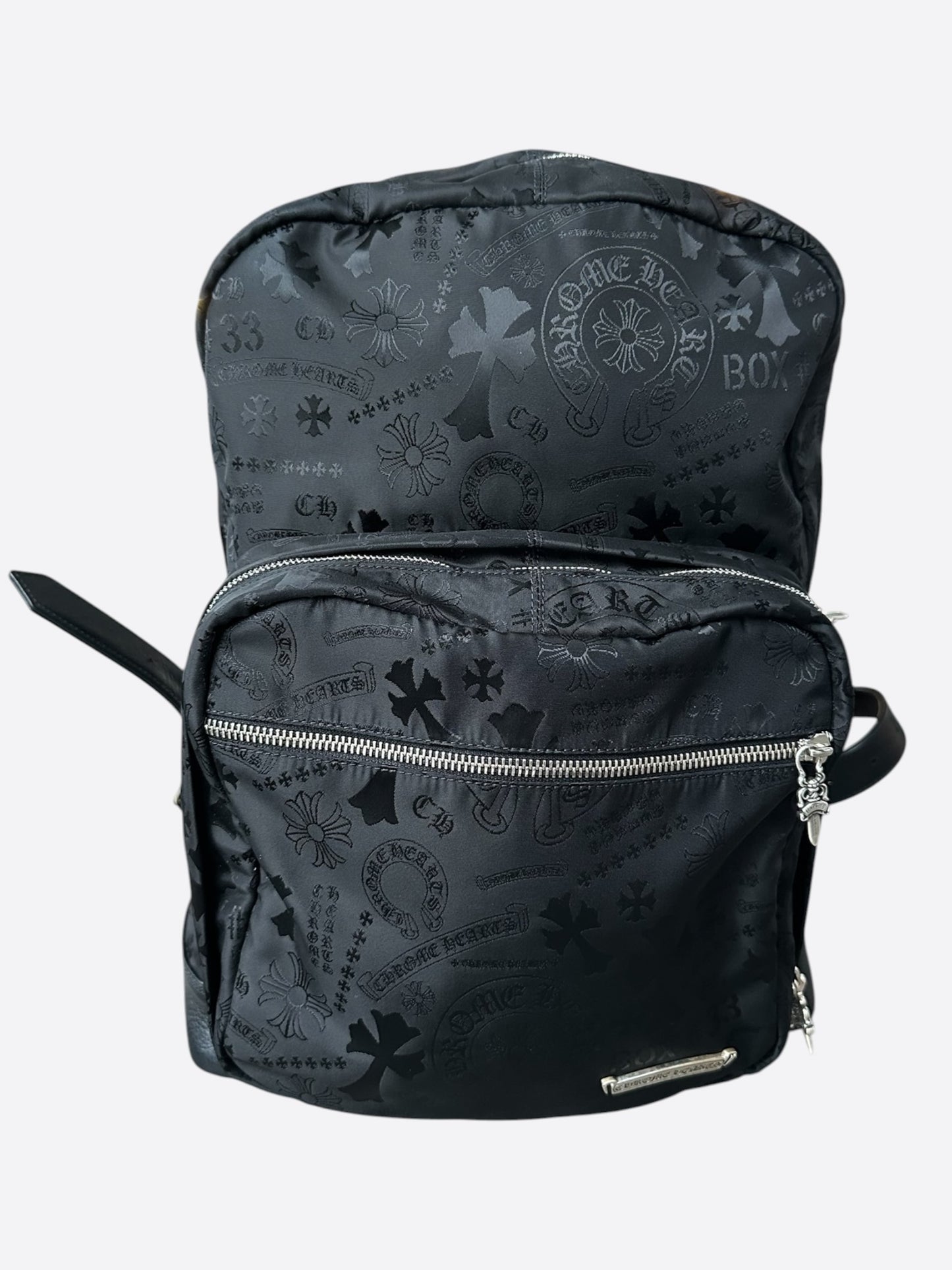 Chrome Hearts Black Stencil 7th Grade Nylon Backpack