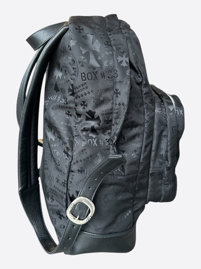 Chrome Hearts Black Stencil 7th Grade Nylon Backpack