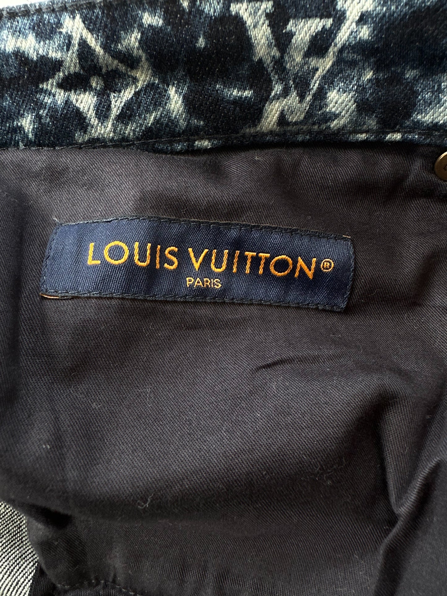 Louis Vuitton Blue Pointillism Monogram Jeans