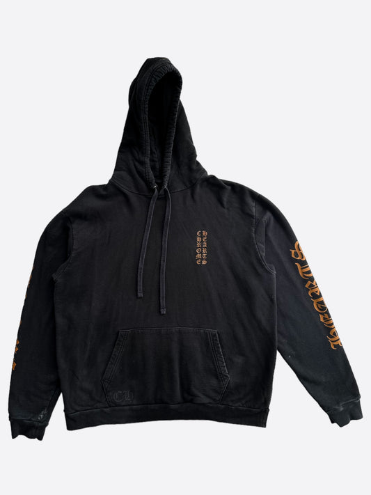 Chrome Hearts Black & Brown Script Print Hoodie