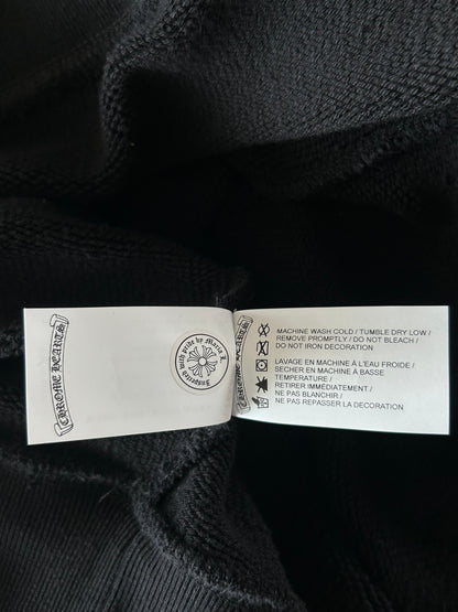 Chrome Hearts Black Triple Cross CH Logo Embroidered Sweater