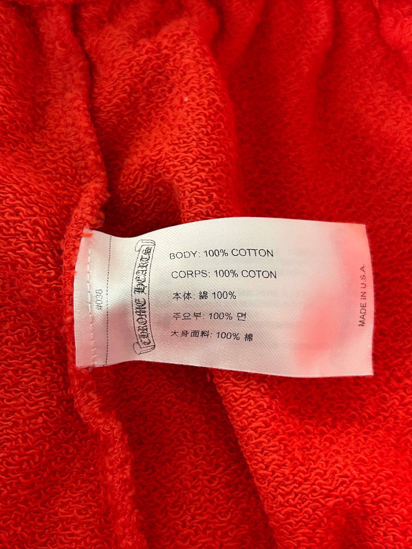 Chrome Hearts Matty Boy Red Spark Cargo Shorts