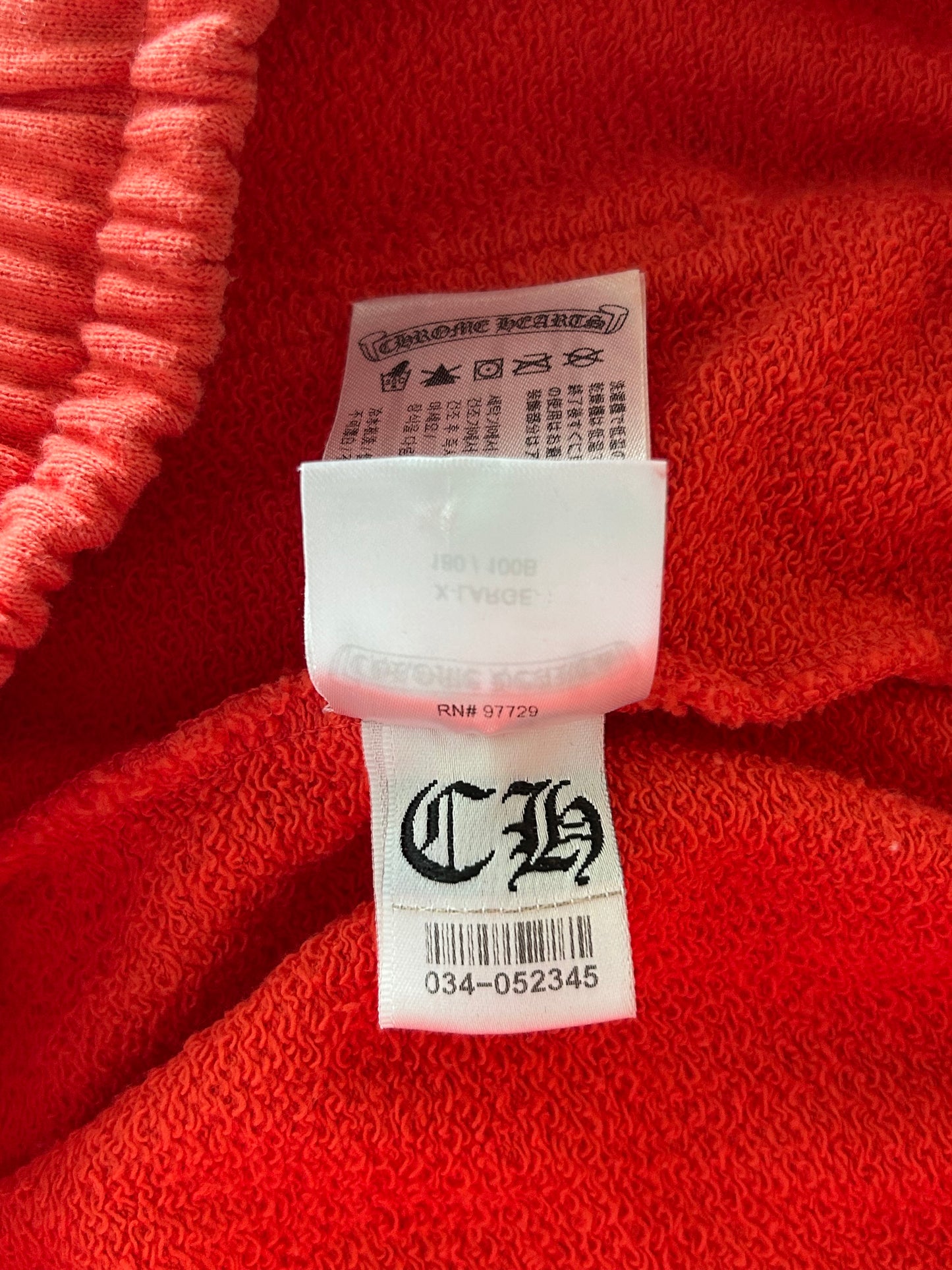 Chrome Hearts Matty Boy Red Spark Cargo Shorts