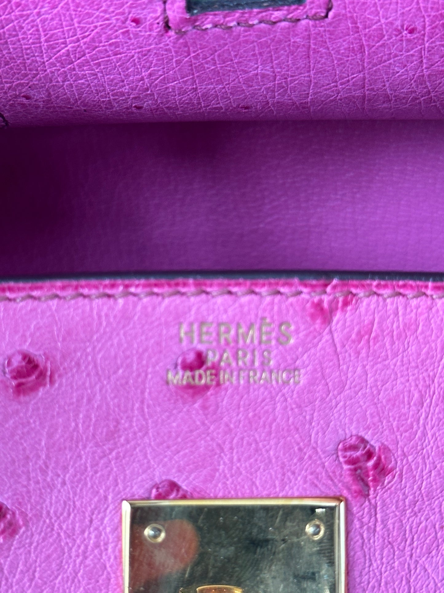 Hermes Pink Ostrich Birkin 30