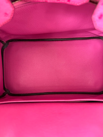 Hermes Pink Ostrich Birkin 30