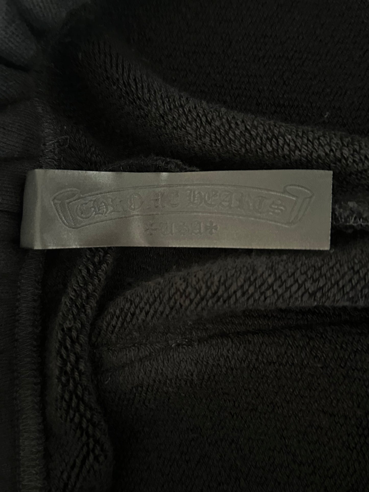Chrome Hearts Black CH Logo Embroidered Sweatpants