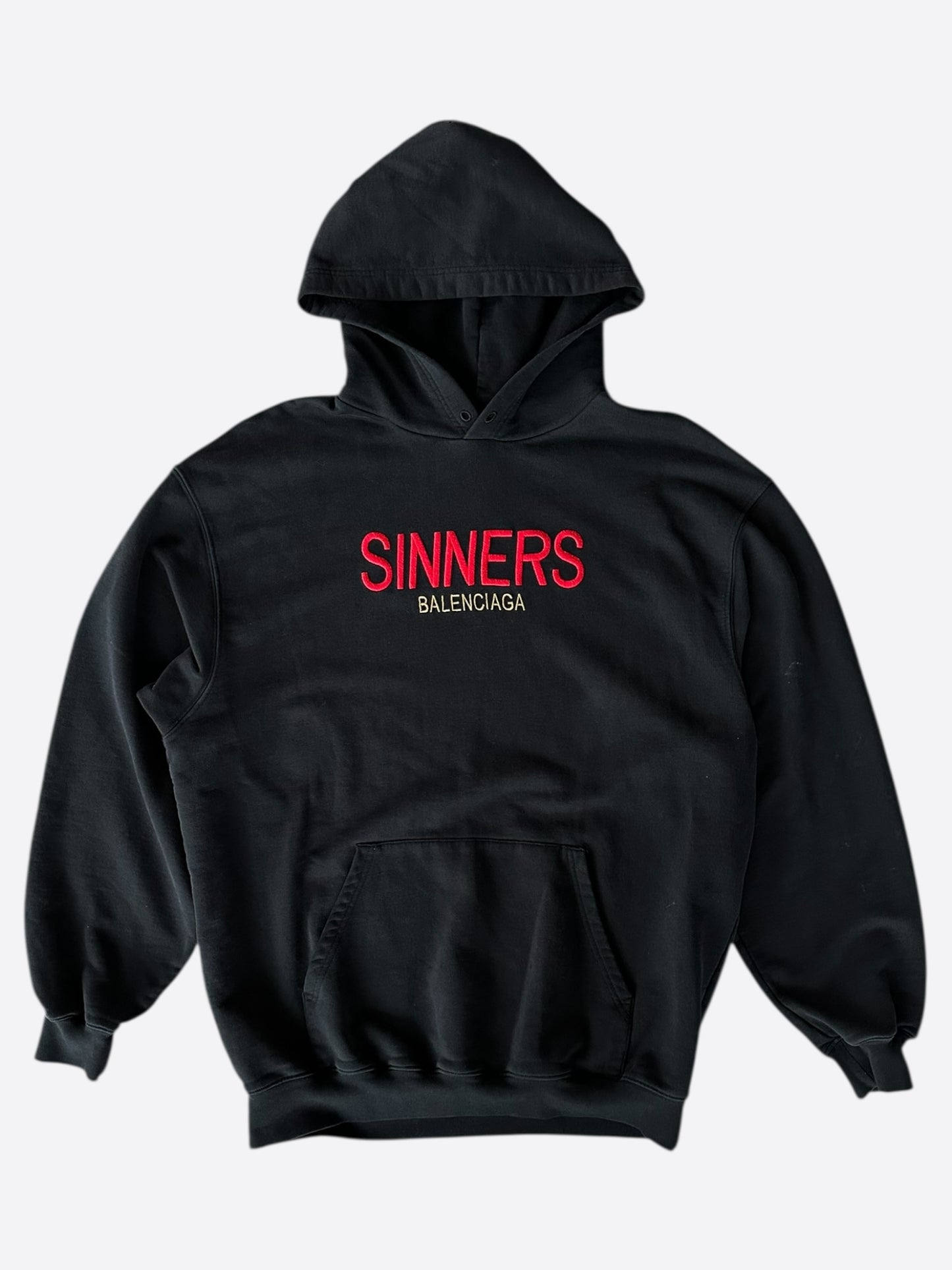 Balenciaga Black & Red Sinner Hoodie