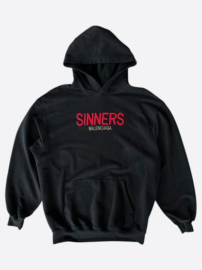 Balenciaga Black & Red Sinner Hoodie