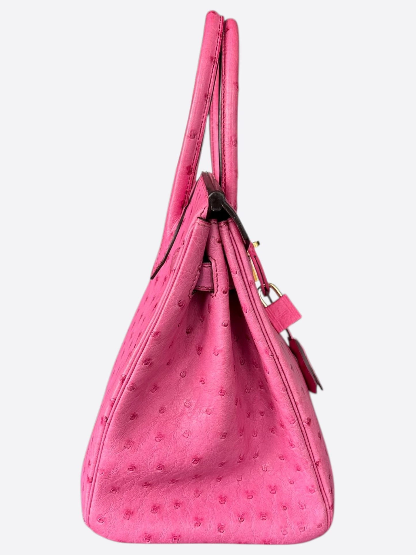Hermes Pink Ostrich Birkin 30