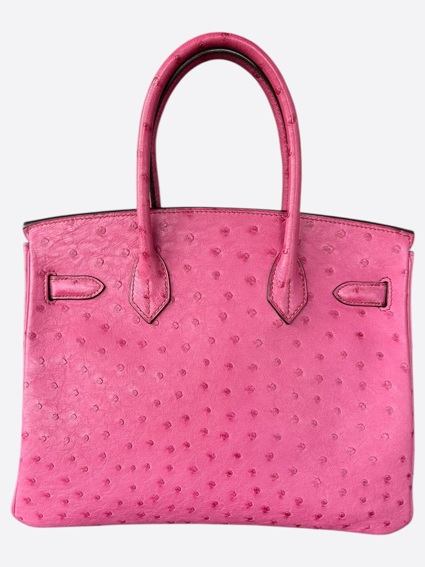 Hermes Pink Ostrich Birkin 30