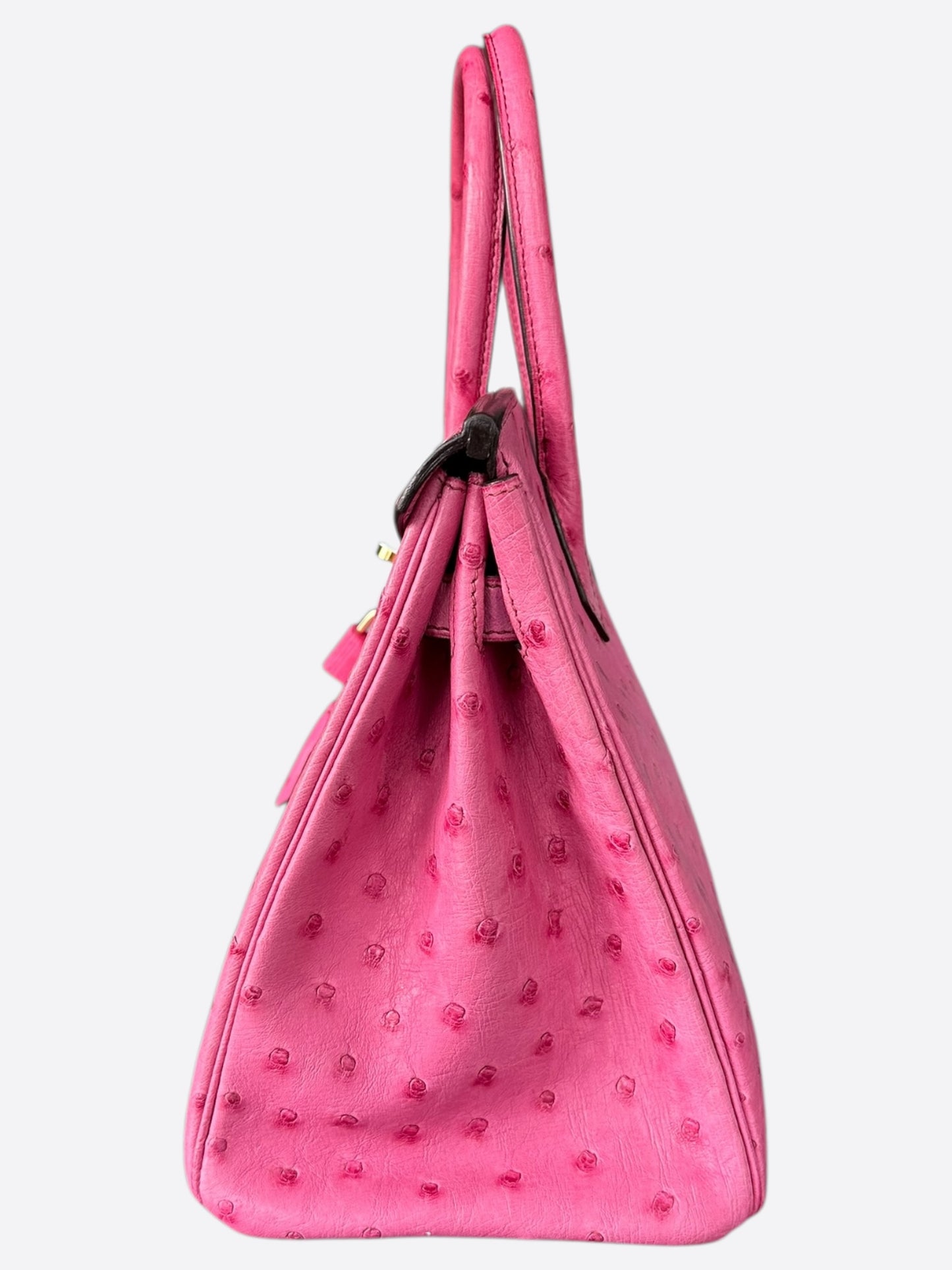 Hermes Pink Ostrich Birkin 30