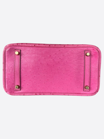 Hermes Pink Ostrich Birkin 30