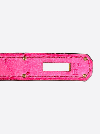Hermes Pink Ostrich Birkin 30