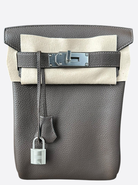 Hermes Etoupe HAC A Dos Crossbody Backpack