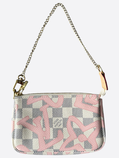 Louis Vuitton Damier Azur Pink Monogram Mini Pochette