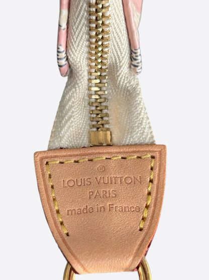 Louis Vuitton Damier Azur Pink Monogram Mini Pochette