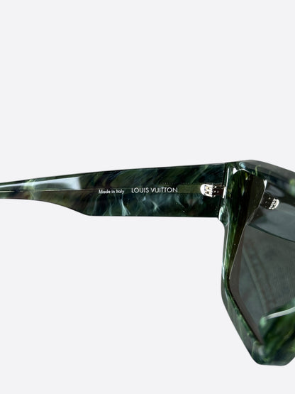 Louis Vuitton Green Marble Cyclone Sunglasses