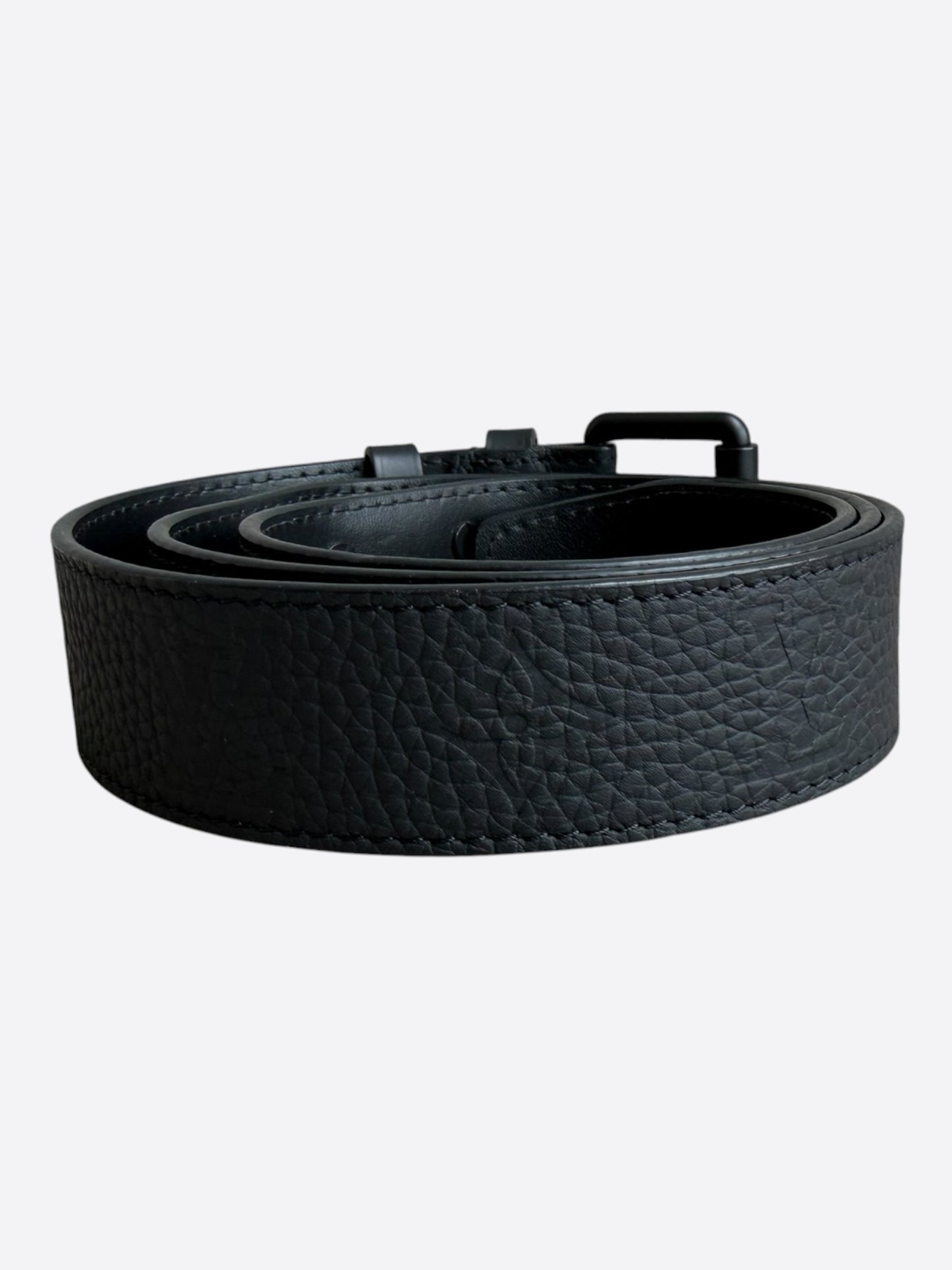 Louis Vuitton Black Monogram Leather Belt
