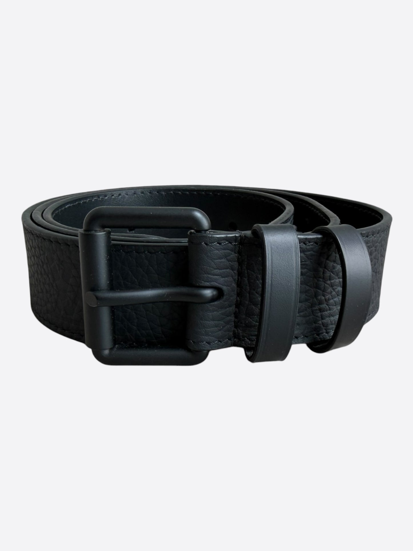 Louis Vuitton Black Monogram Leather Belt