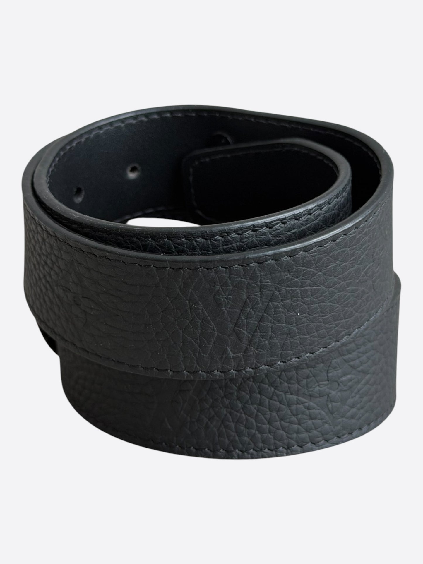Louis Vuitton Black Monogram Leather Belt