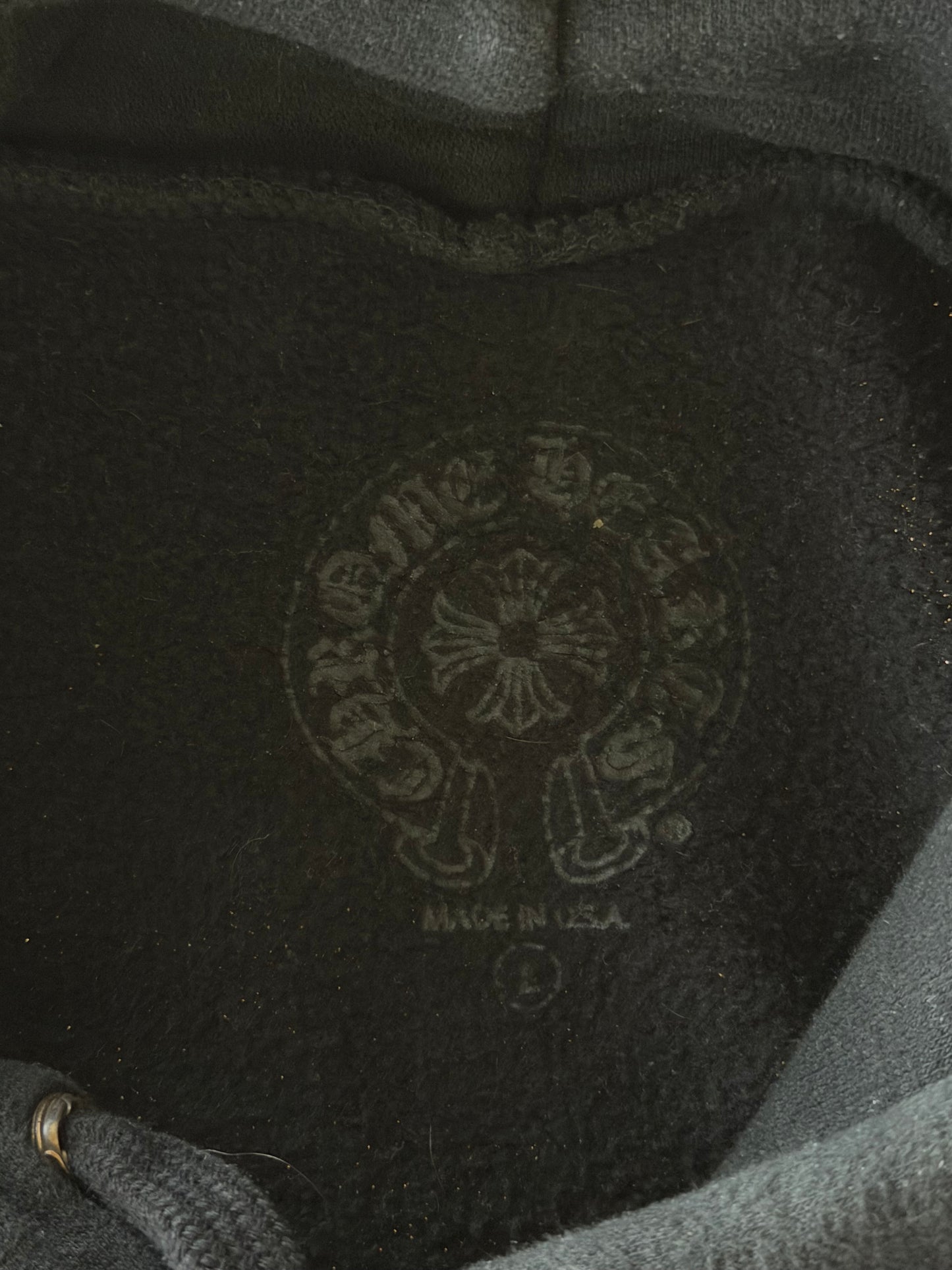 Chrome Hearts Black Gradient Circle Logo Hoodie