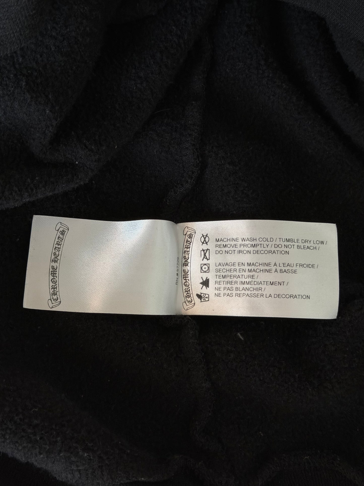 Chrome Hearts Black Gradient Circle Logo Hoodie