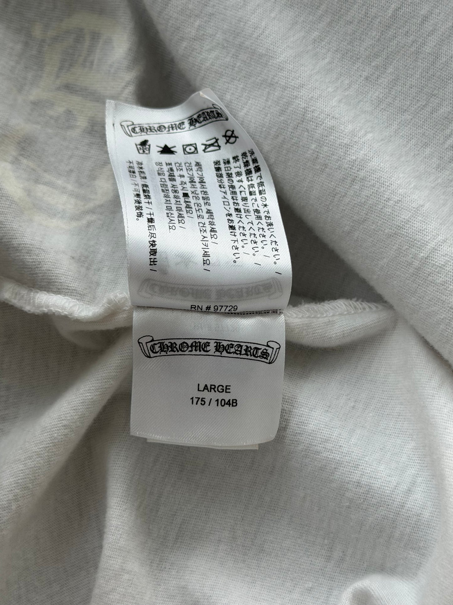 Chrome Hearts White & Purple Dagger Longsleeve T-Shirt