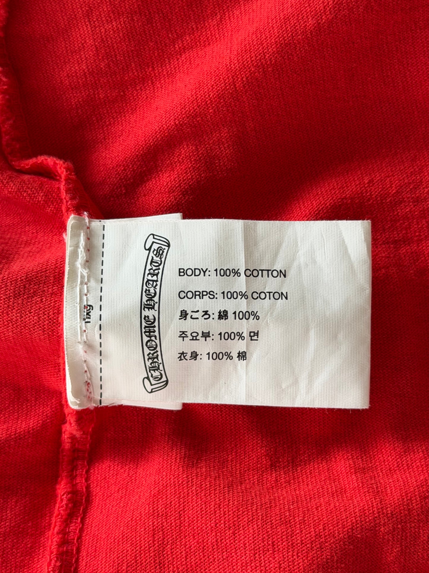 Chrome Hearts Matty Boy Red Stay Fast Longsleeve T-Shirt