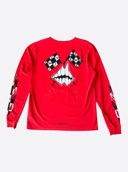 Chrome Hearts Matty Boy Red Stay Fast Longsleeve T-Shirt
