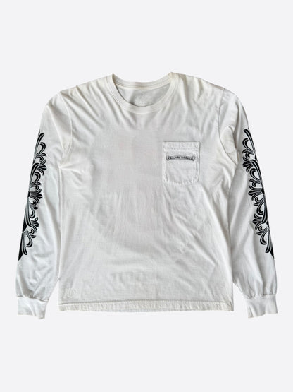 Chrome Hearts White & Purple Dagger Longsleeve T-Shirt
