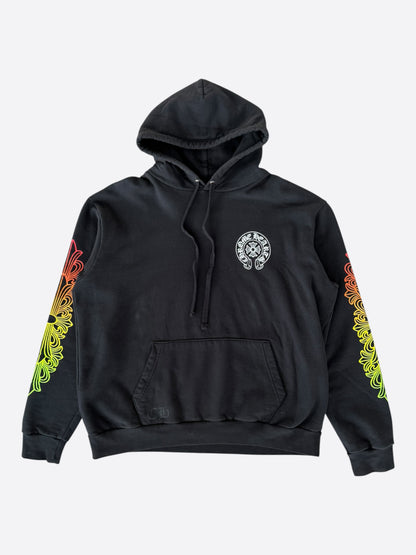 Chrome Hearts Black Gradient Circle Logo Hoodie