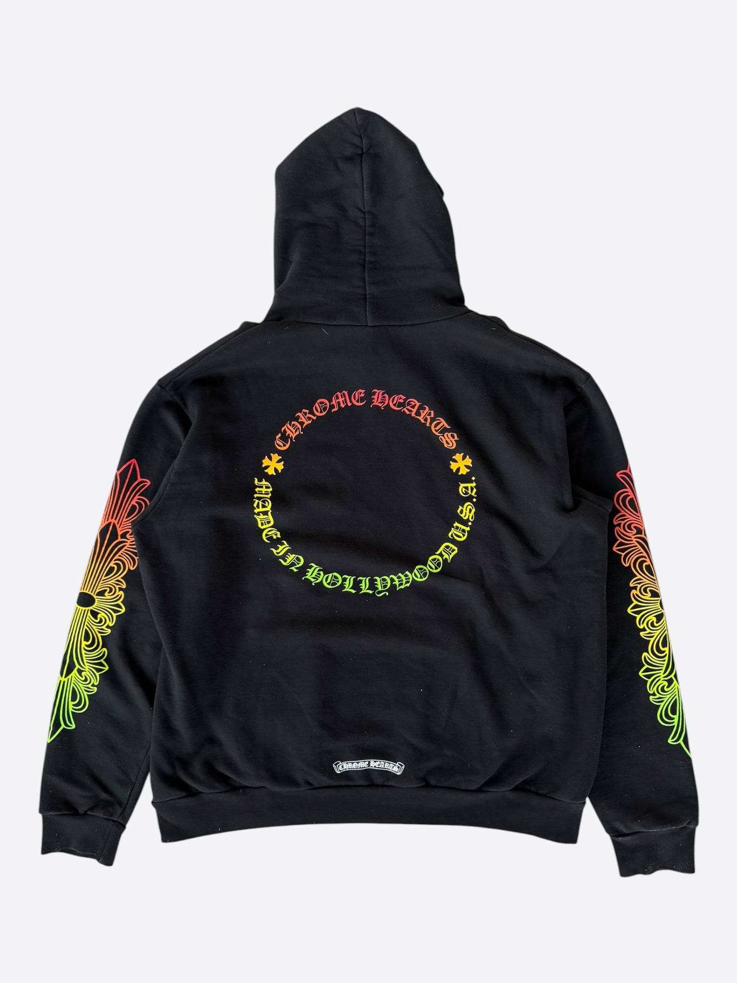 Chrome Hearts Black Gradient Circle Logo Hoodie