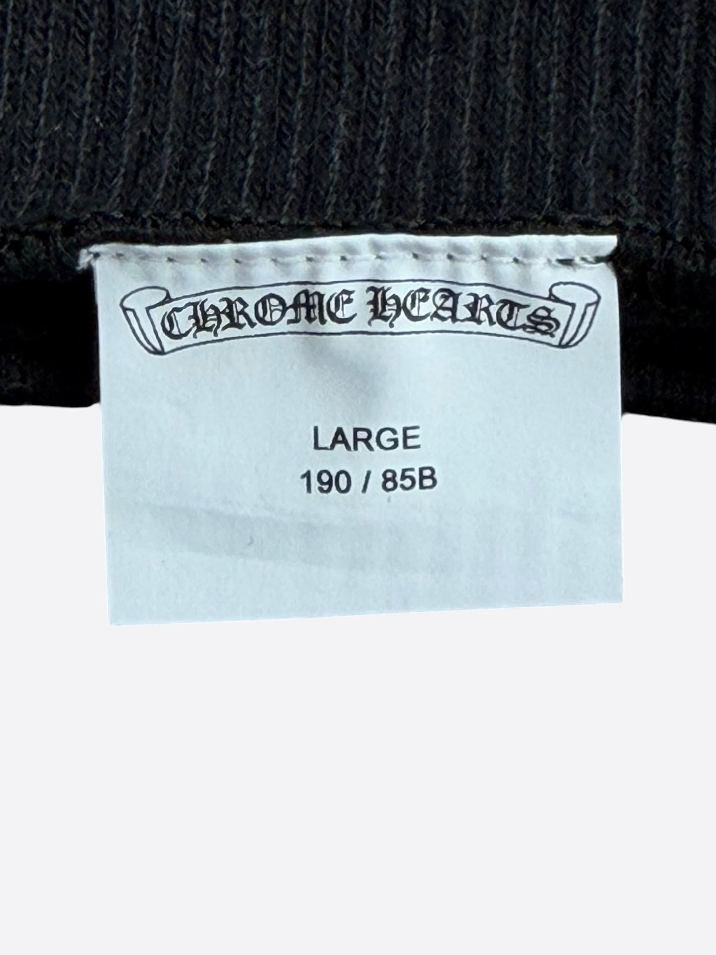 Chrome Hearts Black & White Script Cross Logo Gloves