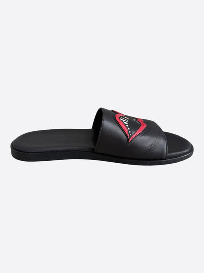 Chrome Hearts Matty Boy Black Chomper Slides