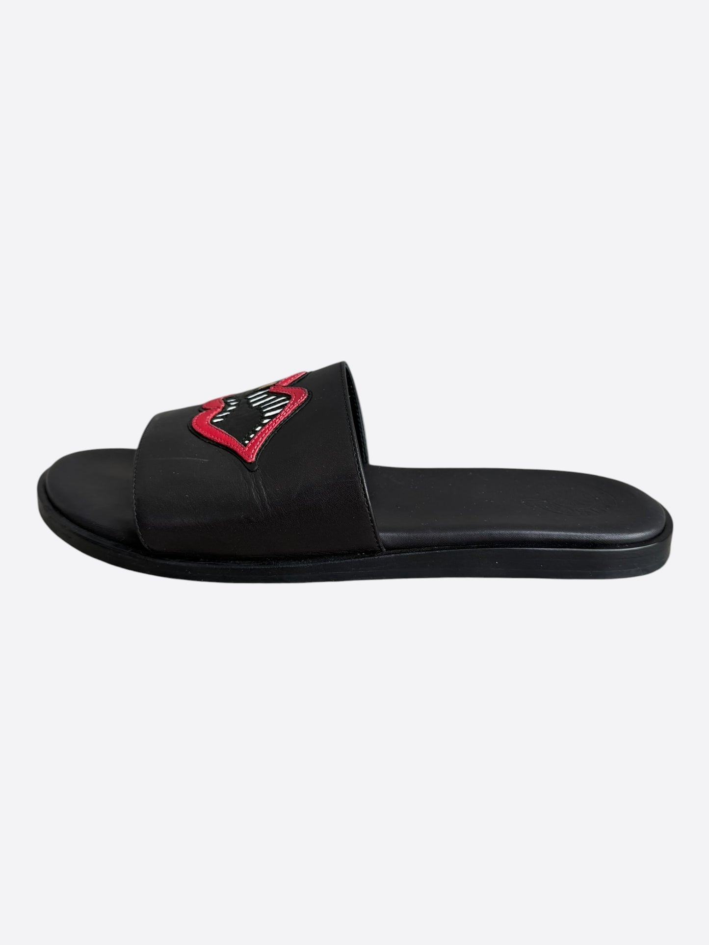 Chrome Hearts Matty Boy Black Chomper Slides