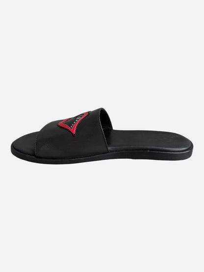 Chrome Hearts Matty Boy Black Chomper Slides