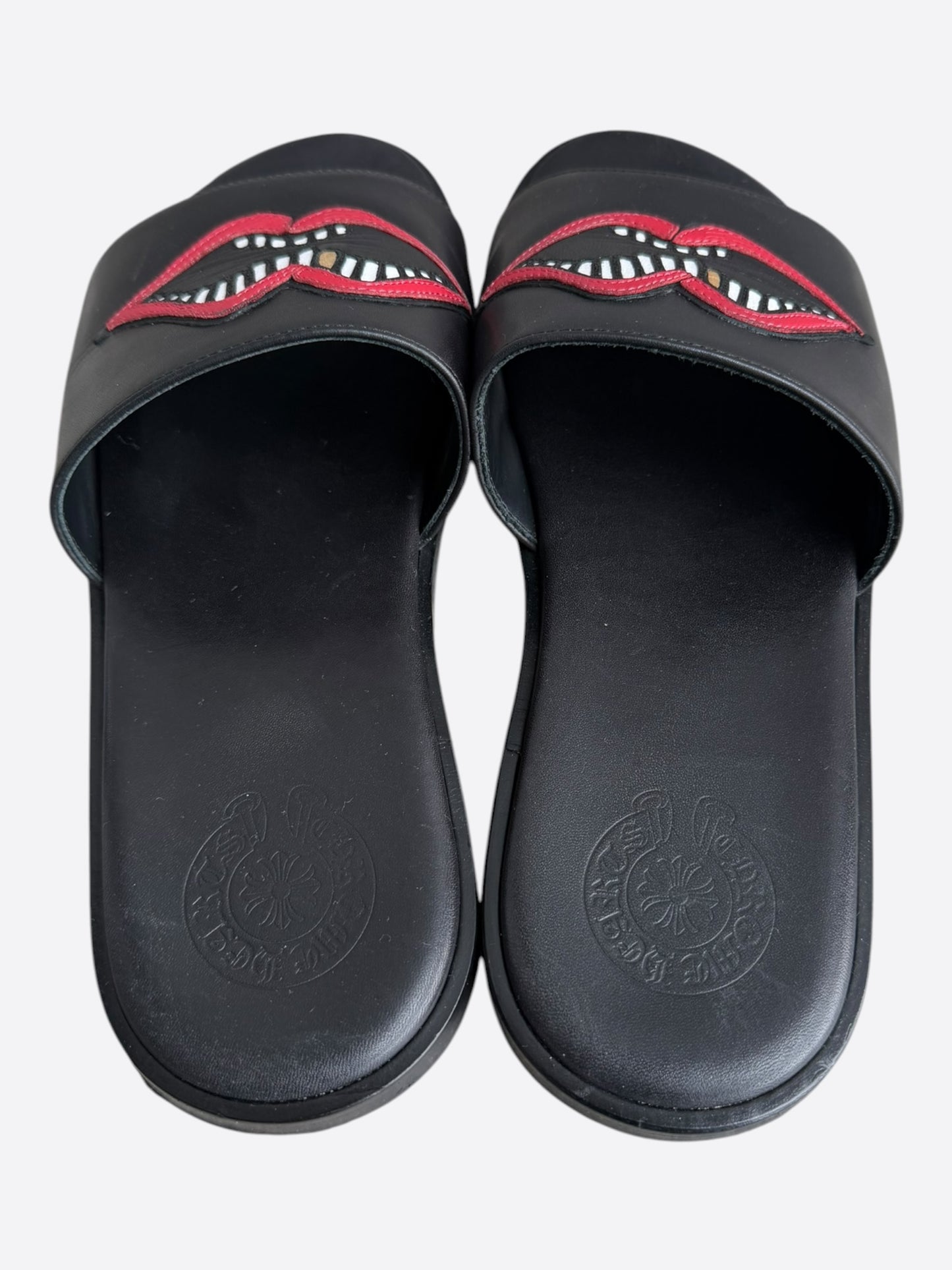 Chrome Hearts Matty Boy Black Chomper Slides