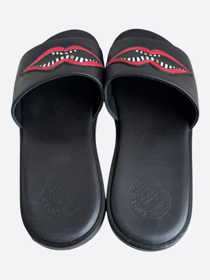 Chrome Hearts Matty Boy Black Chomper Slides