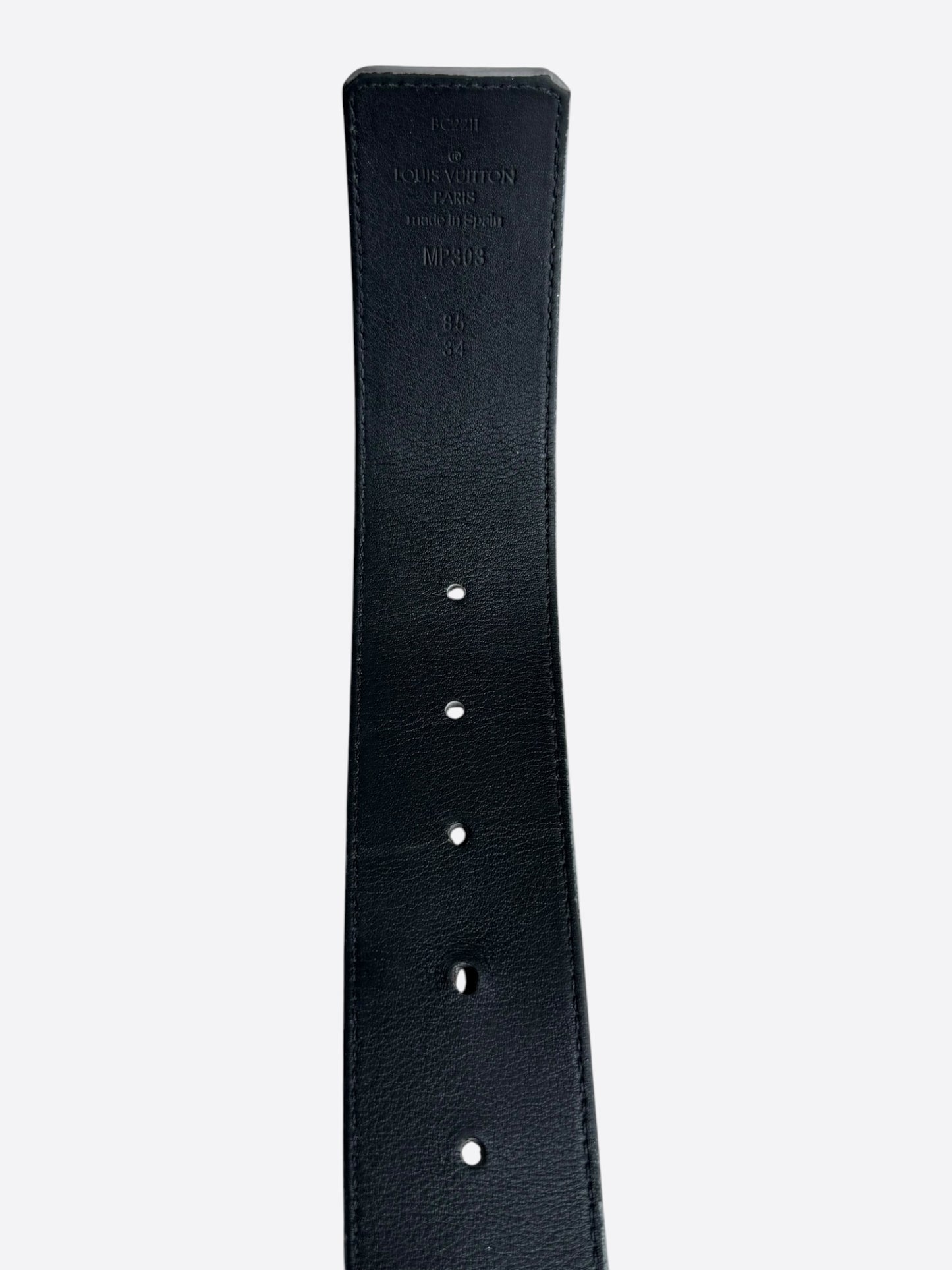 Louis Vuitton Silver Monogram Mirror Belt