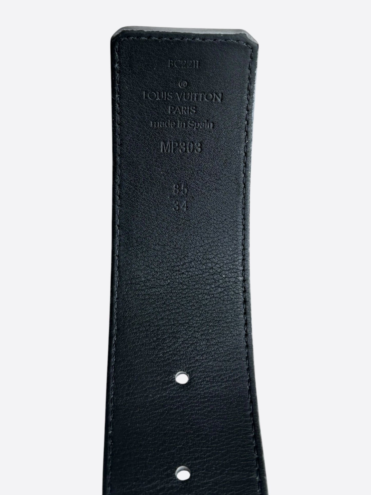 Louis Vuitton Silver Monogram Mirror Belt
