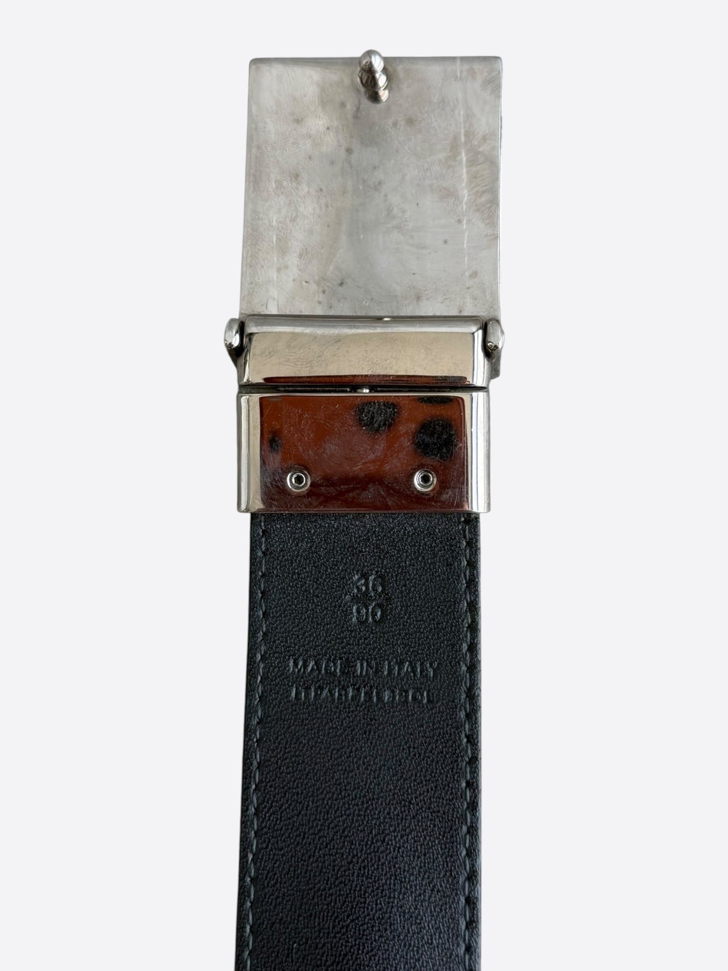 Burberry Tan Checkered Belt