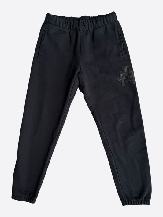 Chrome Hearts Black Triple Cross Patch Paper Jam Sweatpants